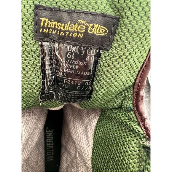 Wolverine Steel Toe Insulated Boots size 7.5 - Picture 8 of 10